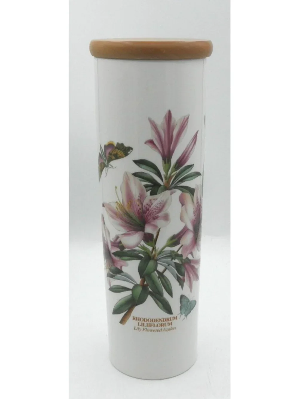 Portmeirion Botanic Garden Pasta Jar w/Lid Lily Flowered Azalea Pattern:  PRTBOG